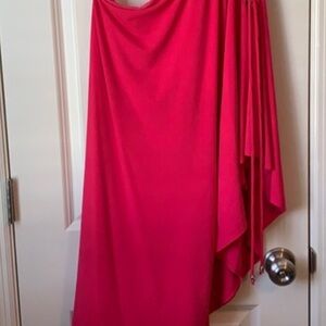 Cache One Shoulder Pink Dress